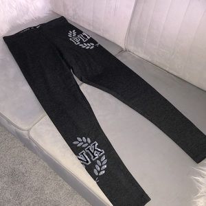 Dark Charcoal Grey Sequin Leggings